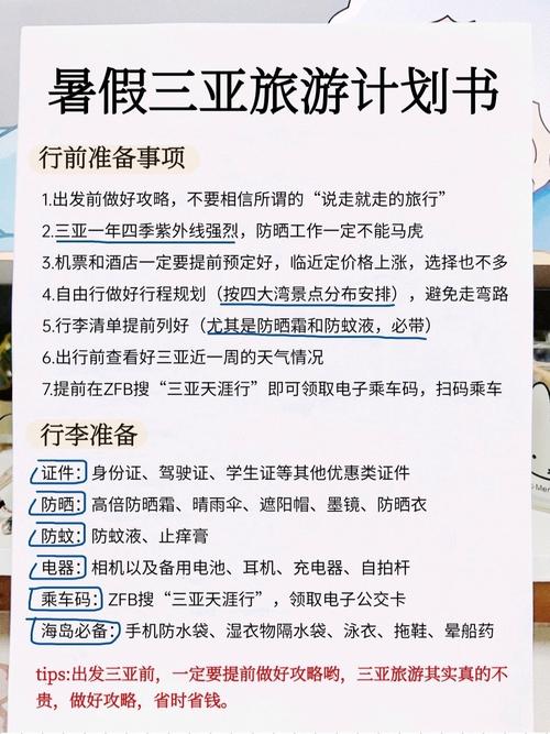 暑假到三亚旅游6天两个妈妈加两个孩子求具体的旅游计划(图1)